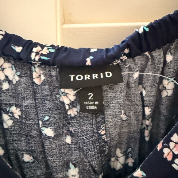 Torrid Navy Blue Floral Dress - Picture 2 of 4